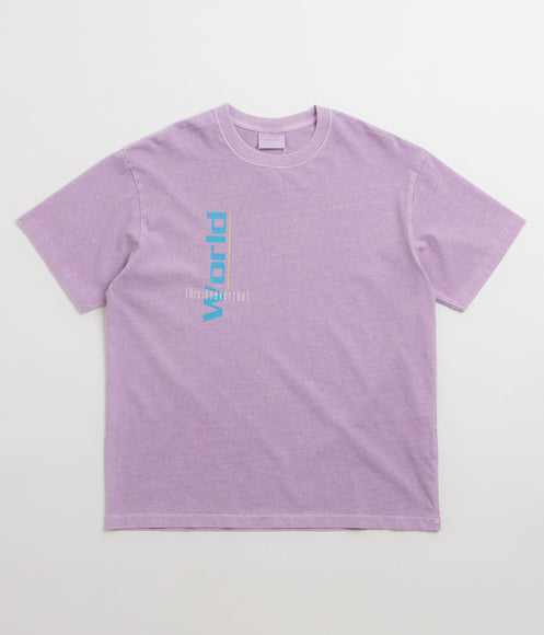 thisisneverthat From The World T-Shirt - Plum