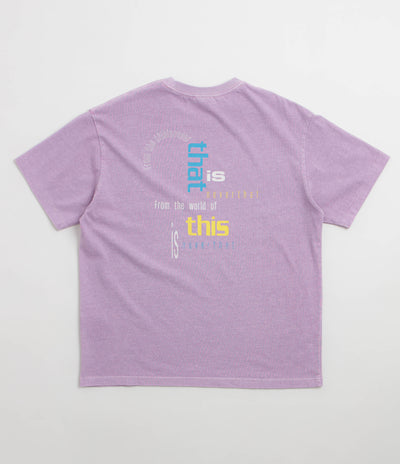 thisisneverthat From The World T-Shirt - Plum