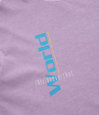 thisisneverthat From The World T-Shirt - Plum