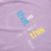 thisisneverthat From The World T-Shirt - Plum thumbnail
