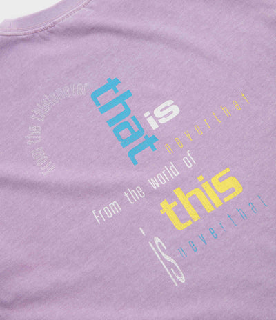 thisisneverthat From The World T-Shirt - Plum