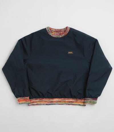 thisisneverthat Gore-Tex Windstopper Reversible Knit Crewneck Sweatshirt - Navy