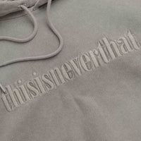 thisisneverthat Overdyed Embroidery Hoodie in Desert Grey thumbnail