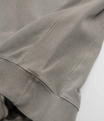 thisisneverthat Overdyed Embroidery Hoodie in Desert Grey