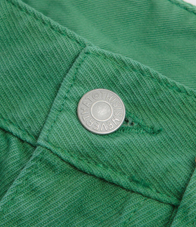 thisisneverthat Overdyed Half Shorts in Green