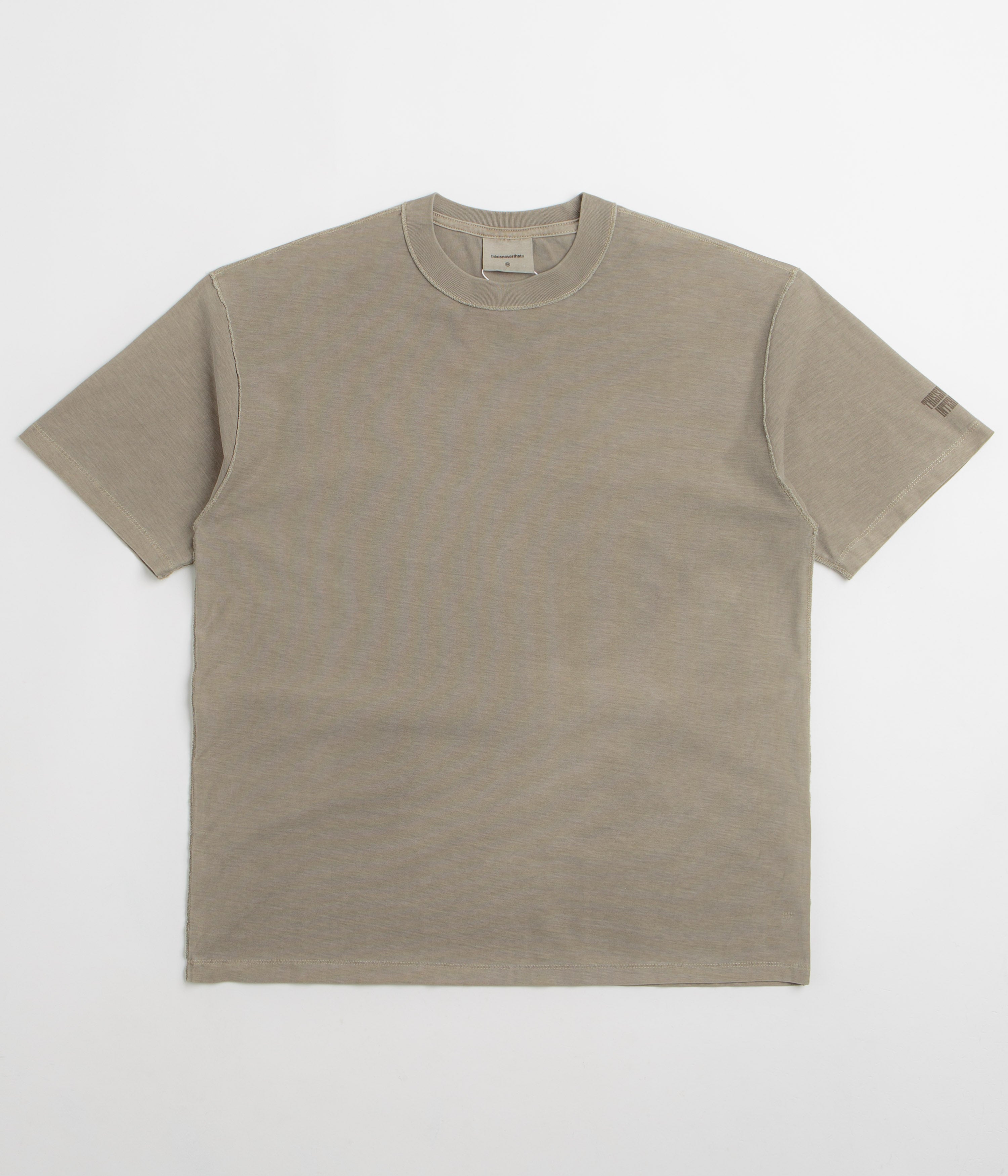thisisneverthat Overdyed Reverse T-Shirt in Desert Grey