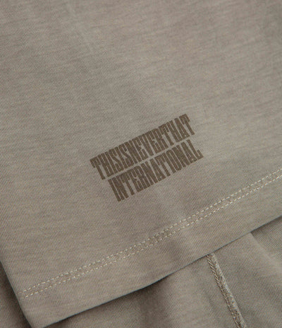 thisisneverthat Overdyed Reverse T-Shirt in Desert Grey