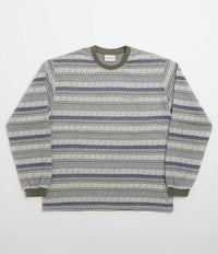 thisisneverthat Pattern Striped Long Sleeve T-Shirt in Ivory