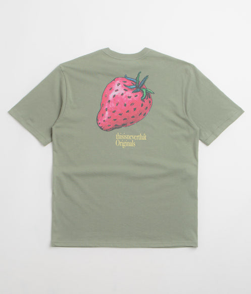 thisisneverthat Strawberry T-Shirt - Light Olive