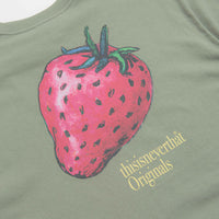 thisisneverthat Strawberry T-Shirt in Light Olive thumbnail