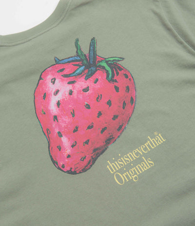 thisisneverthat Strawberry T-Shirt in Light Olive