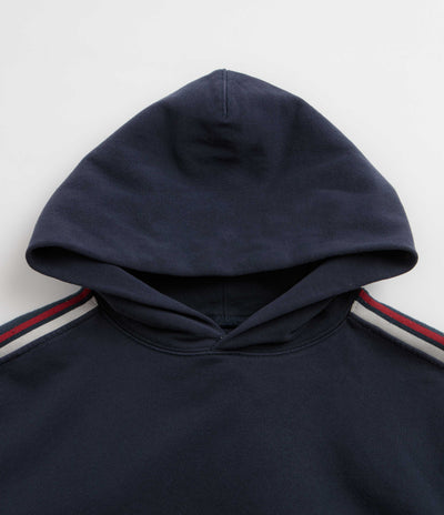 thisisneverthat Striped Hoodie - Dark Navy