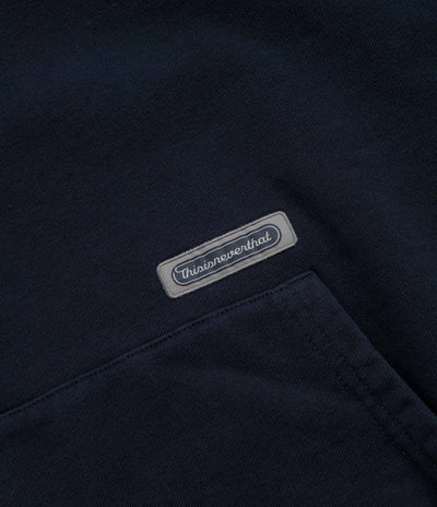 thisisneverthat Striped Hoodie - Dark Navy