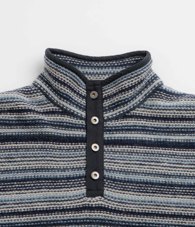 thisisneverthat Striped Wool Knit Sweatshirt - Navy