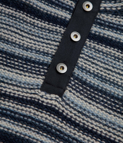 thisisneverthat Striped Wool Knit Sweatshirt - Navy
