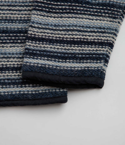 thisisneverthat Striped Wool Knit Sweatshirt - Navy