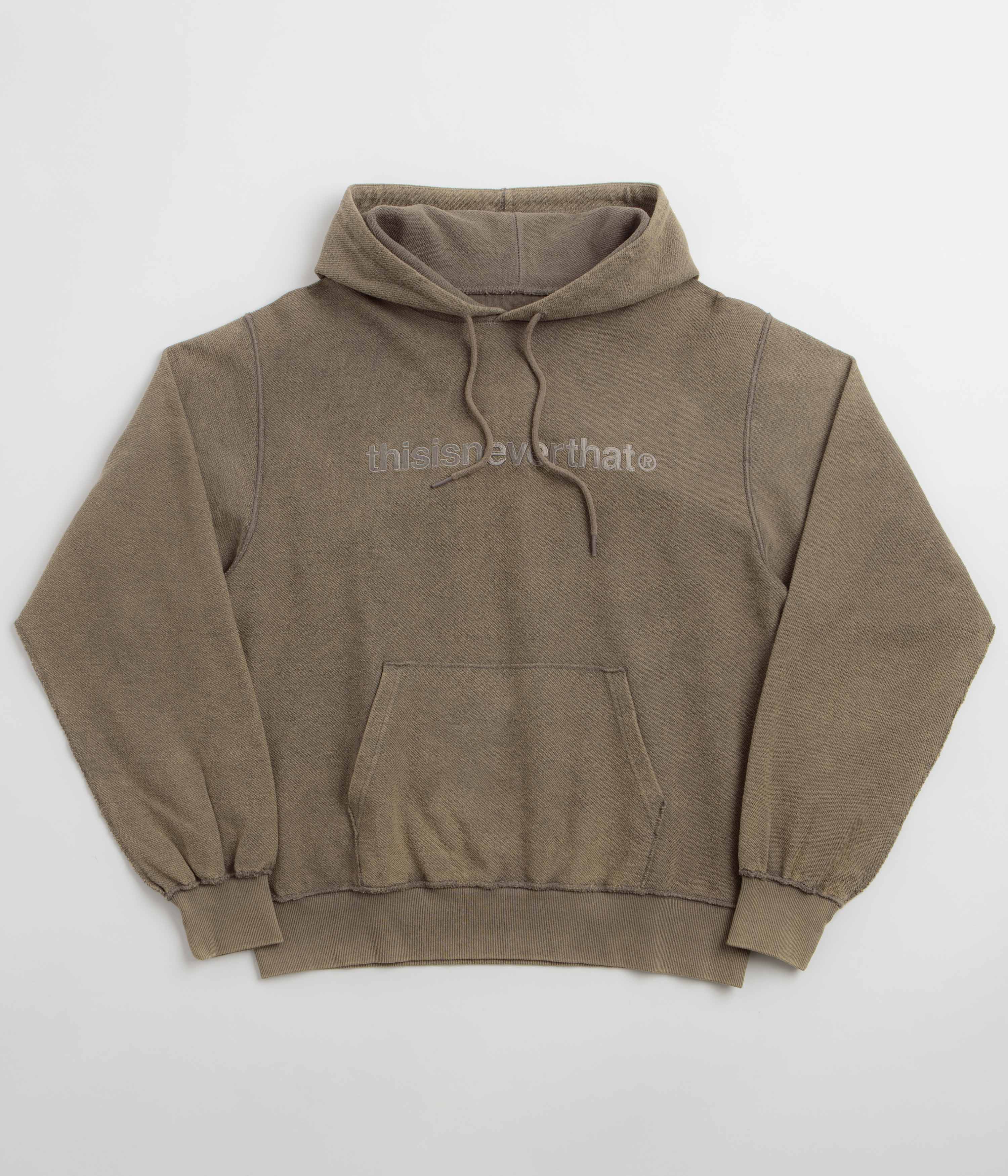 thisisneverthat T-Logo Hoodie - Dark Mocha