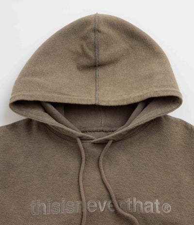 thisisneverthat T-Logo Hoodie - Dark Mocha
