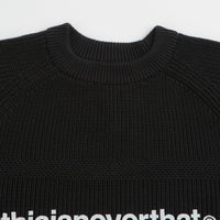 thisisneverthat T-Logo Knit Sweatshirt - Black thumbnail
