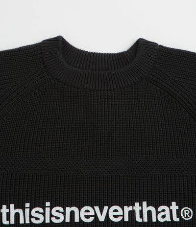thisisneverthat T-Logo Knit Sweatshirt - Black