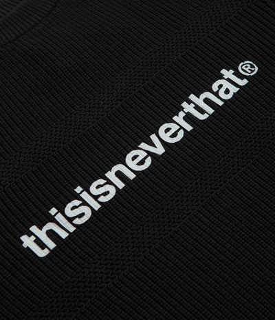 thisisneverthat T-Logo Knit Sweatshirt - Black