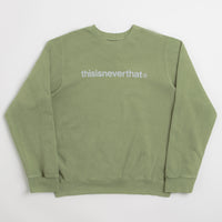 thisisneverthat T-Logo LT Crewneck Sweatshirt in Moss thumbnail
