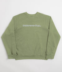 thisisneverthat T-Logo LT Crewneck Sweatshirt in Moss