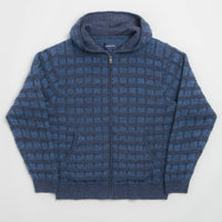 thisisneverthat Textured Knit Zip Hoodie - Navy thumbnail