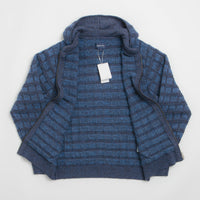 thisisneverthat Textured Knit Zip Hoodie - Navy thumbnail