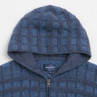 thisisneverthat Textured Knit Zip Hoodie - Navy thumbnail