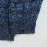 thisisneverthat Textured Knit Zip Hoodie - Navy thumbnail