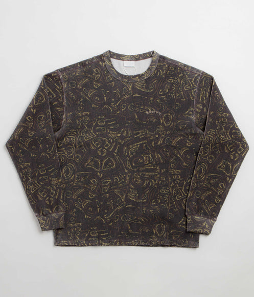 thisisneverthat Waffle Long Sleeve T-Shirt - Dark Brown