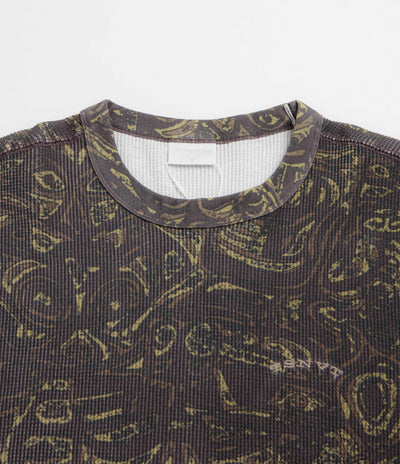 thisisneverthat Waffle Long Sleeve T-Shirt - Dark Brown