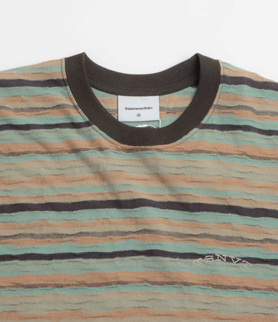 thisisneverthat Wave Jacquard T-Shirt in Burnt Orange