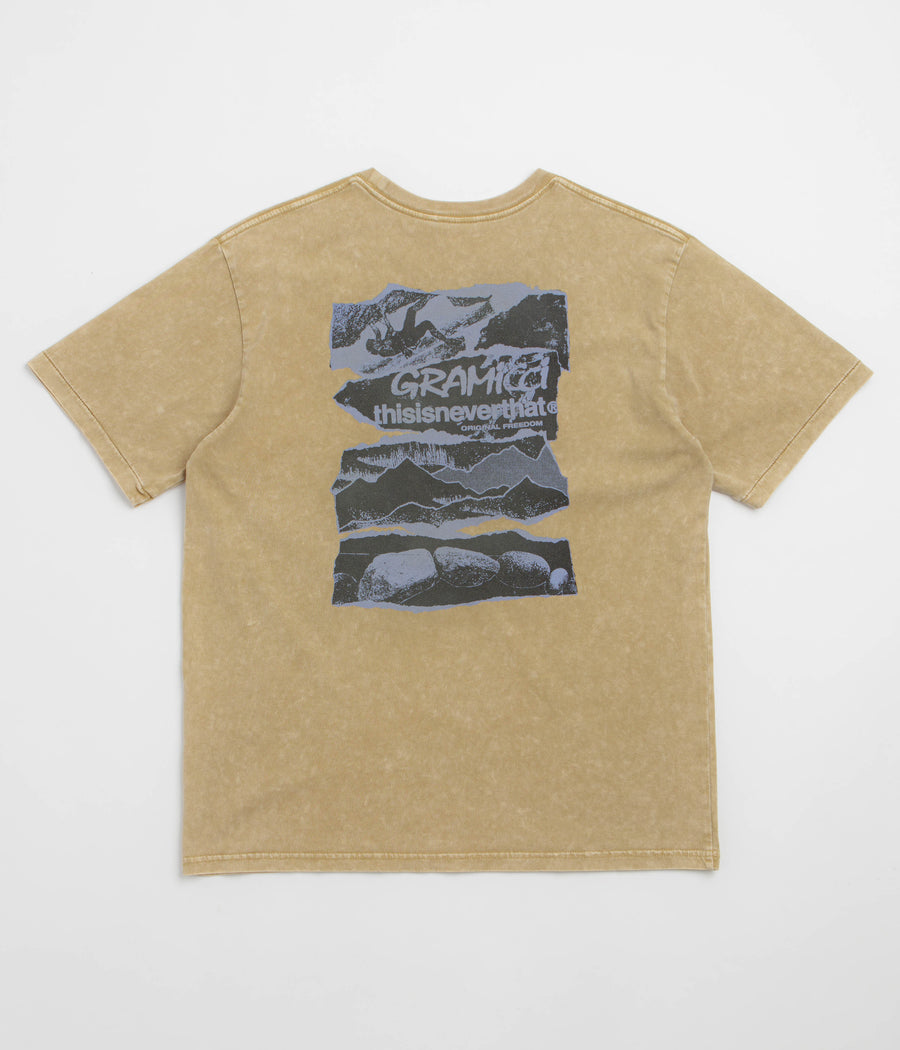 thisisneverthat x Gramicci Original Freedom T-Shirt in Moss