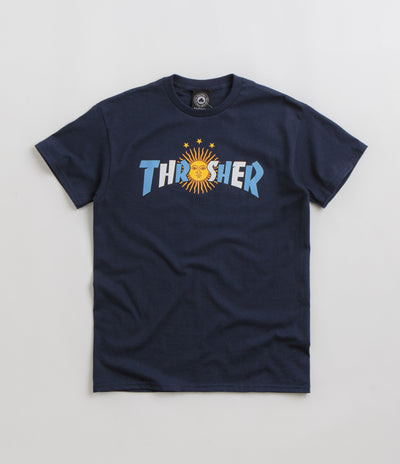 Thrasher Argentina Estrella T-Shirt - Navy