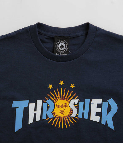 Thrasher Argentina Estrella T-Shirt - Navy