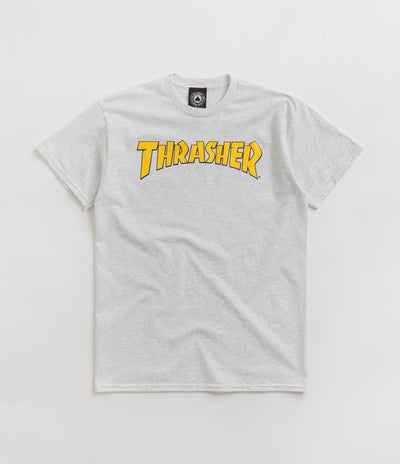 Thrasher Cover Logo T-Shirt in Ash Grey