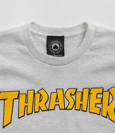 Thrasher Cover Logo T-Shirt in Ash Grey