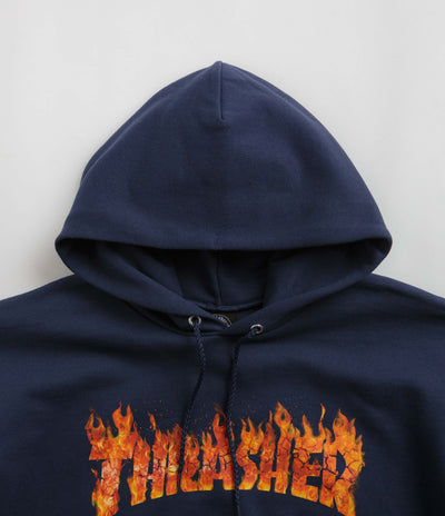 Thrasher Inferno Hoodie - Navy