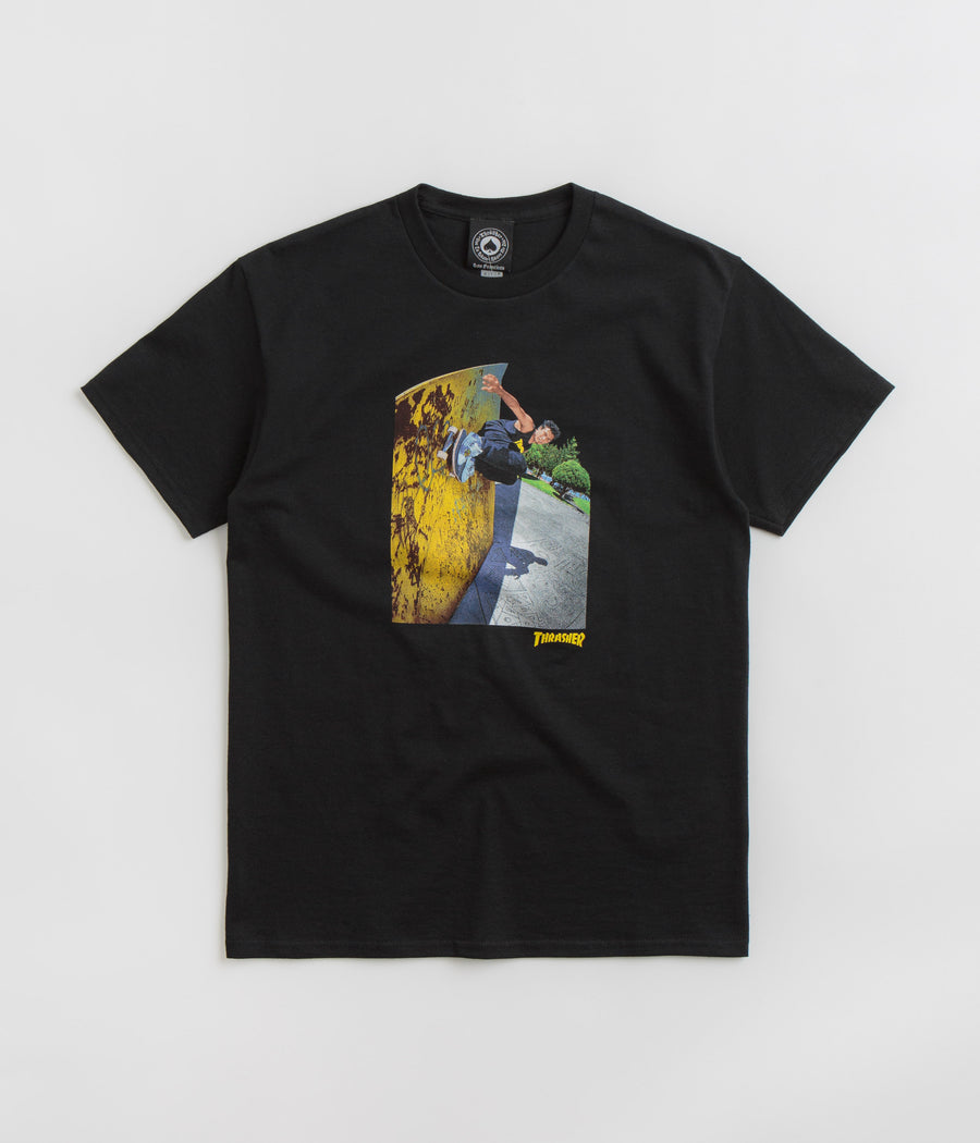 Thrasher Mic-E Wallride T-Shirt - Black