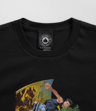 Thrasher Mic-E Wallride T-Shirt in Black