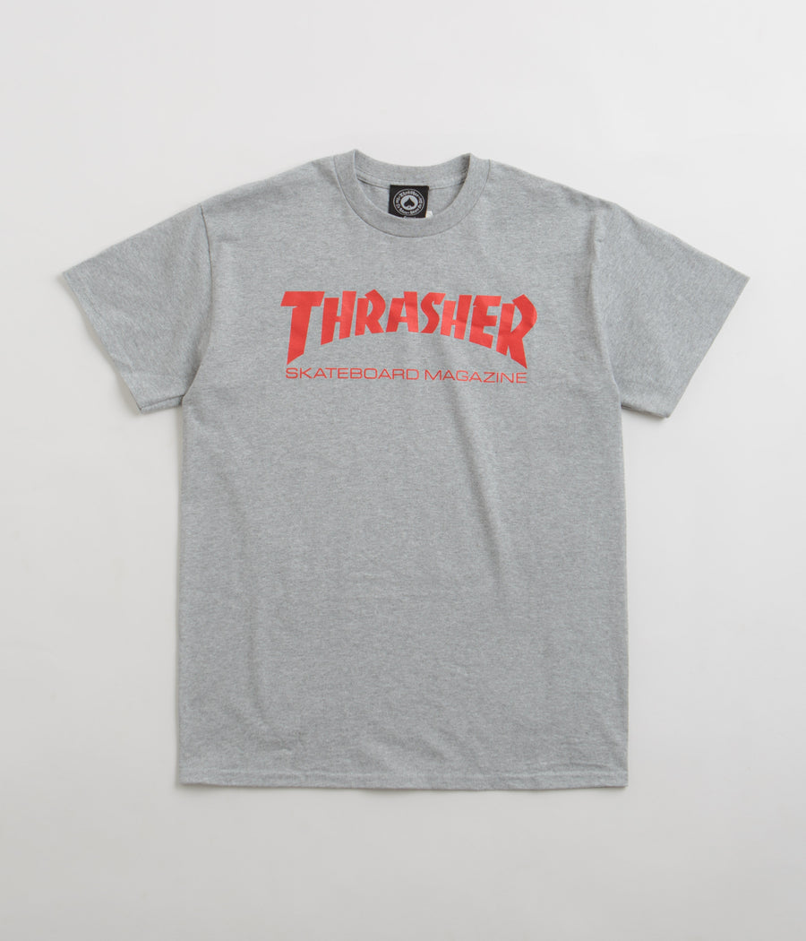 Thrasher Skate Mag T-Shirt in Grey and Red