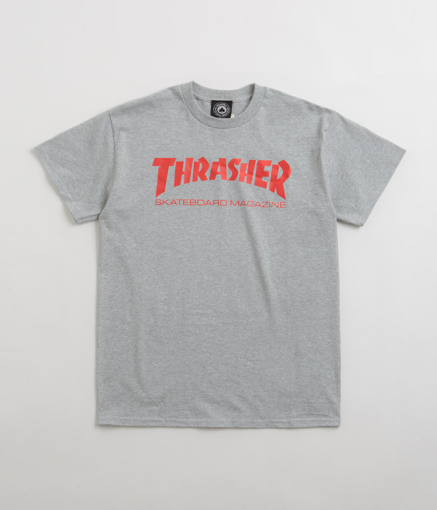 Thrasher Skate Mag T-Shirt - Grey / Red