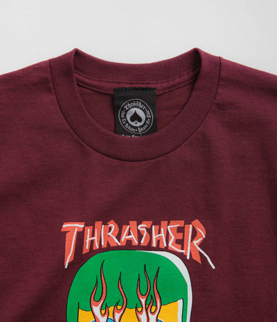 Thrasher Talk Shit By Gonz T-Shirt in Maroon
