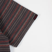 thisisneverthat x Gramicci Faded Striped T-Shirt - Charcoal thumbnail