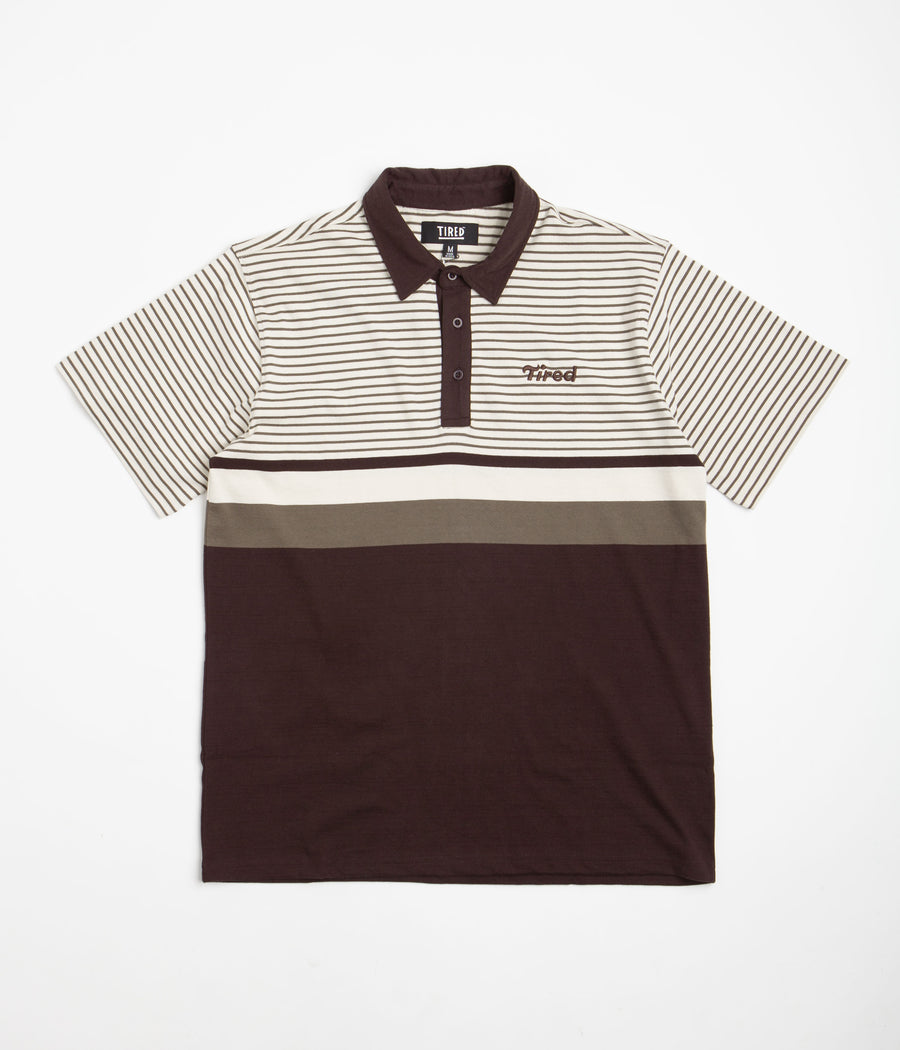 Tired Summer Polo Shirt - Cream / Brown