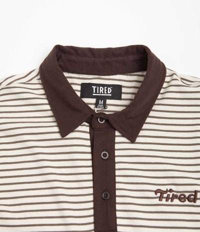 Tired Summer Polo Shirt - Cream / Brown