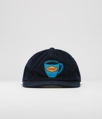 Tired Tired's Washed Cord Cap - Navy