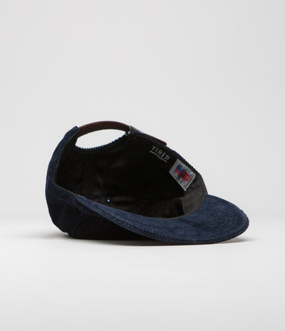 Tired Tired's Washed Cord Cap - Navy